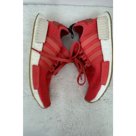 Adidas NMD R1 Women’s Size 7 Coral Red Boost Sneakers - Picture 4 of 7